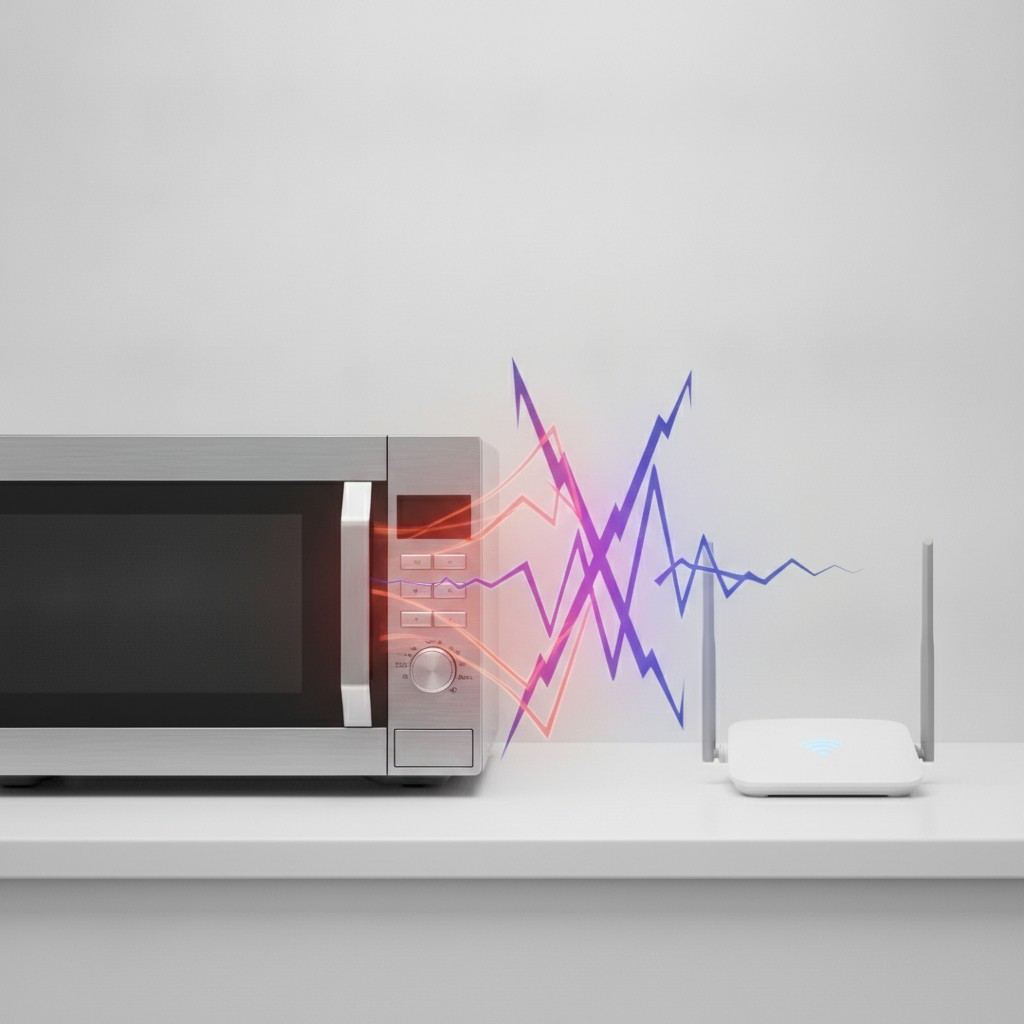 Pourquoi le Four à Micro-ondes Coupe ou Ralentit le WiFi ?